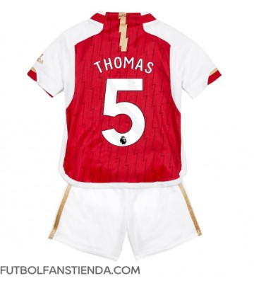 Arsenal Thomas Partey #5 Primera Equipación Niños 2023-24 Manga Corta (+ Pantalones cortos)